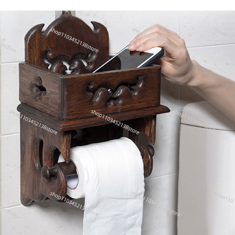 Wooden Paper Towel Holder Toil - Home Bathroom Paper Towel Holder review and price