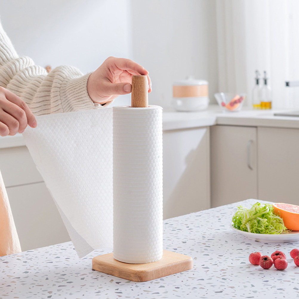 Wood Paper Towel Holder Sturdy - Home Bathroom Paper Towel Holder review and price