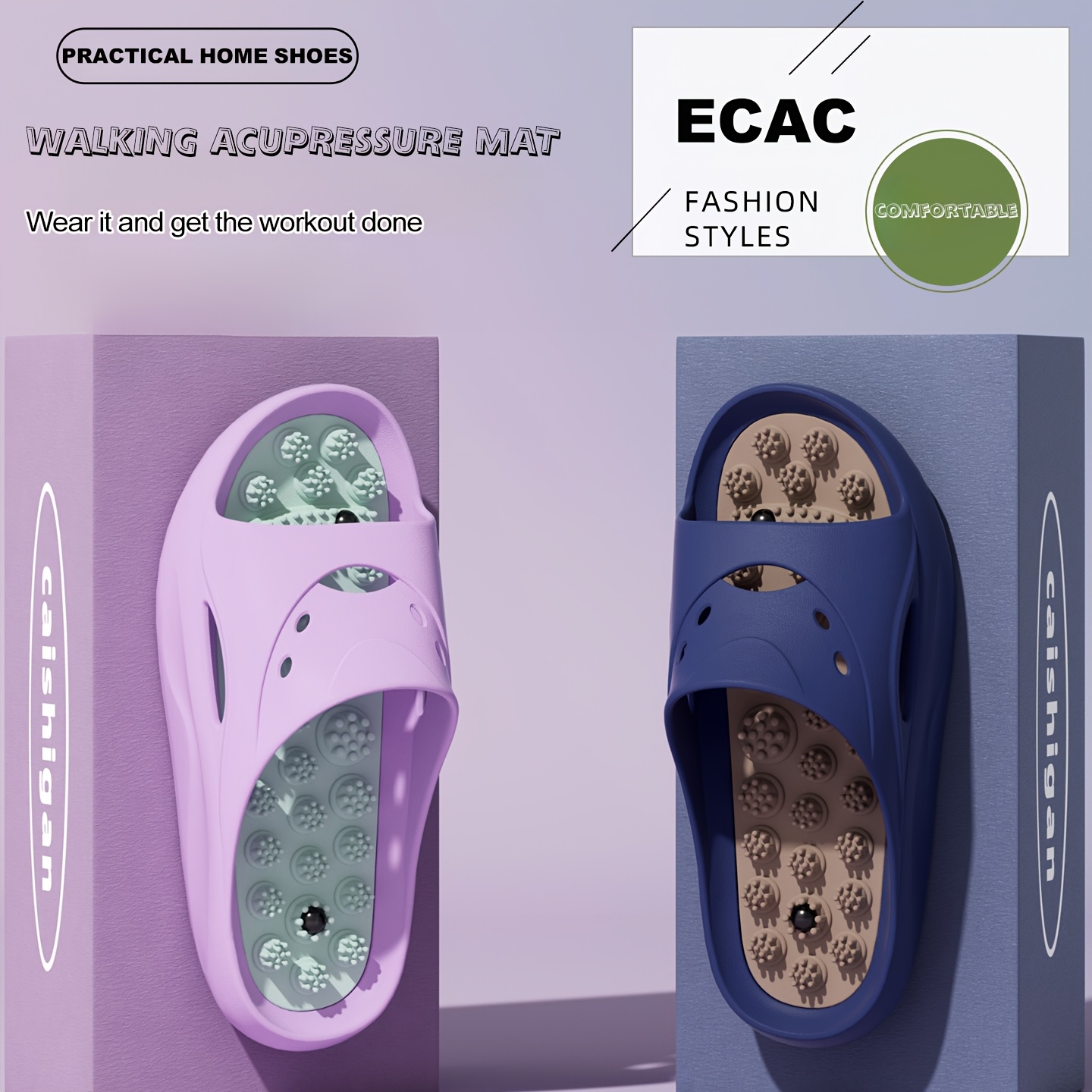 Women Men EVA Massage Slippers - Home Bathroom Size review and price