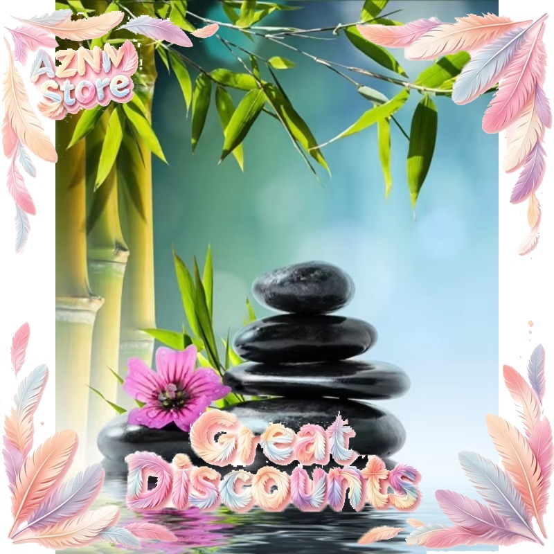 Green Bamboo Zen Stone Canvas  - Home Bathroom Scene review and price