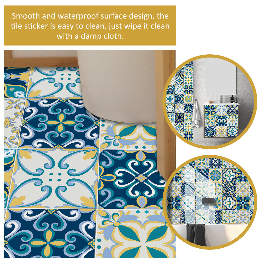 20pcs PVC Peel Sticker Tile Wa - Home Bathroom Tiles Design review and price