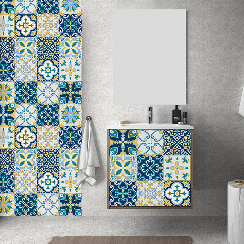 20pcs PVC Peel Sticker Tile Wa - Home Bathroom Tiles Design review and price