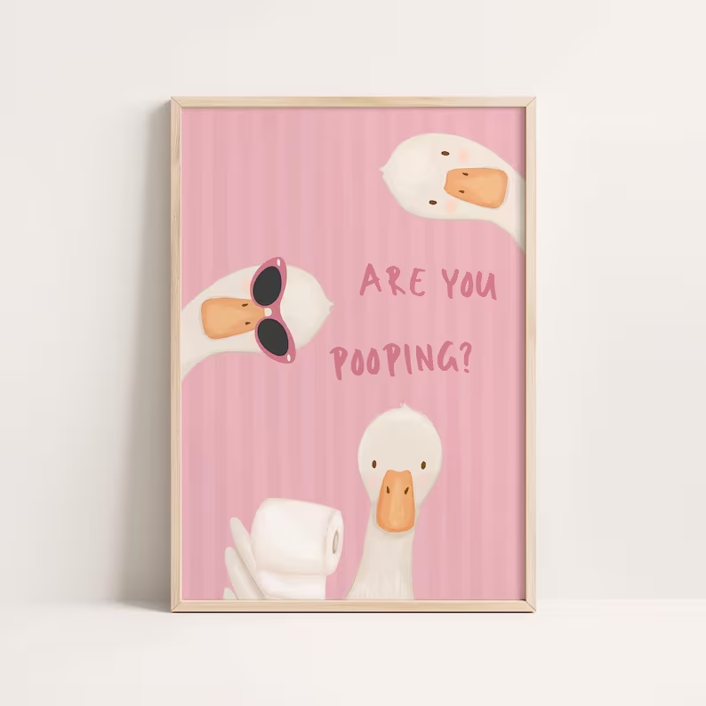 Modern Cartoon  Pink Striped P - Home Bathroom Pictures review and price