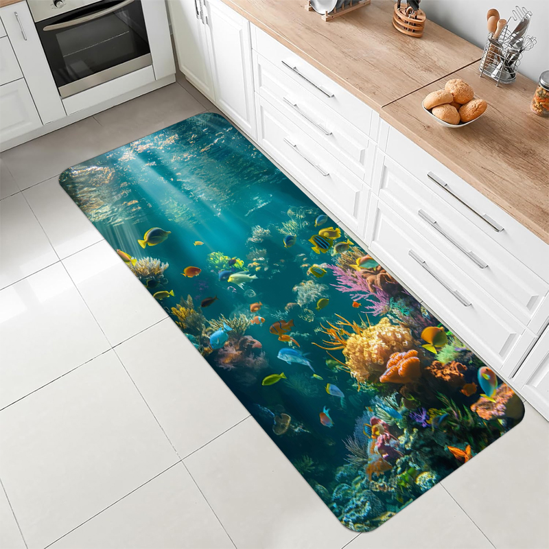 Underwater Ocean Coral Fish Ru - Home Bathroom Scene review and price