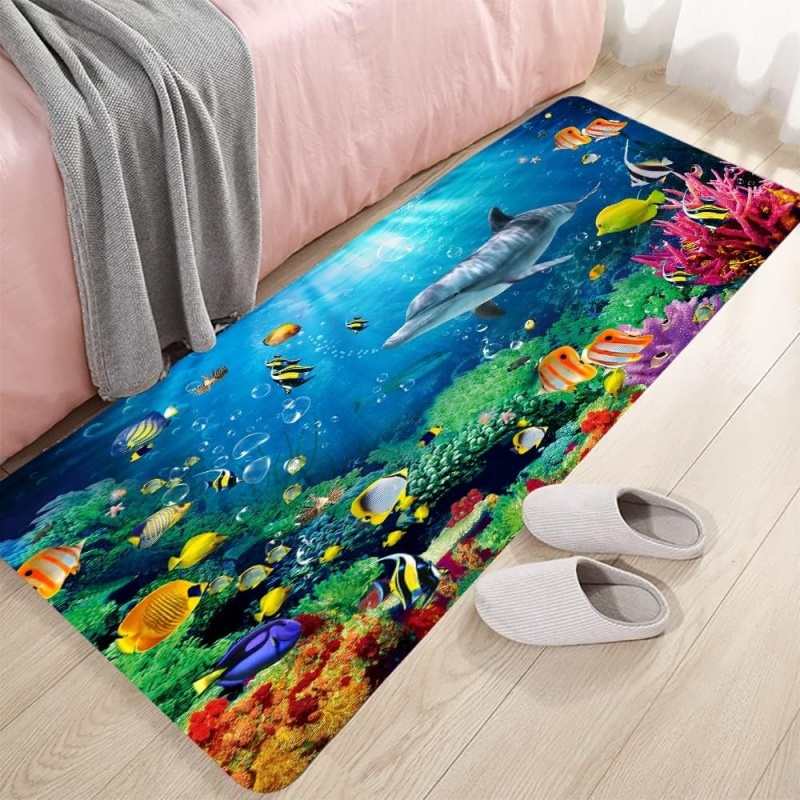 Underwater Ocean Coral Fish Ru - Home Bathroom Scene review and price