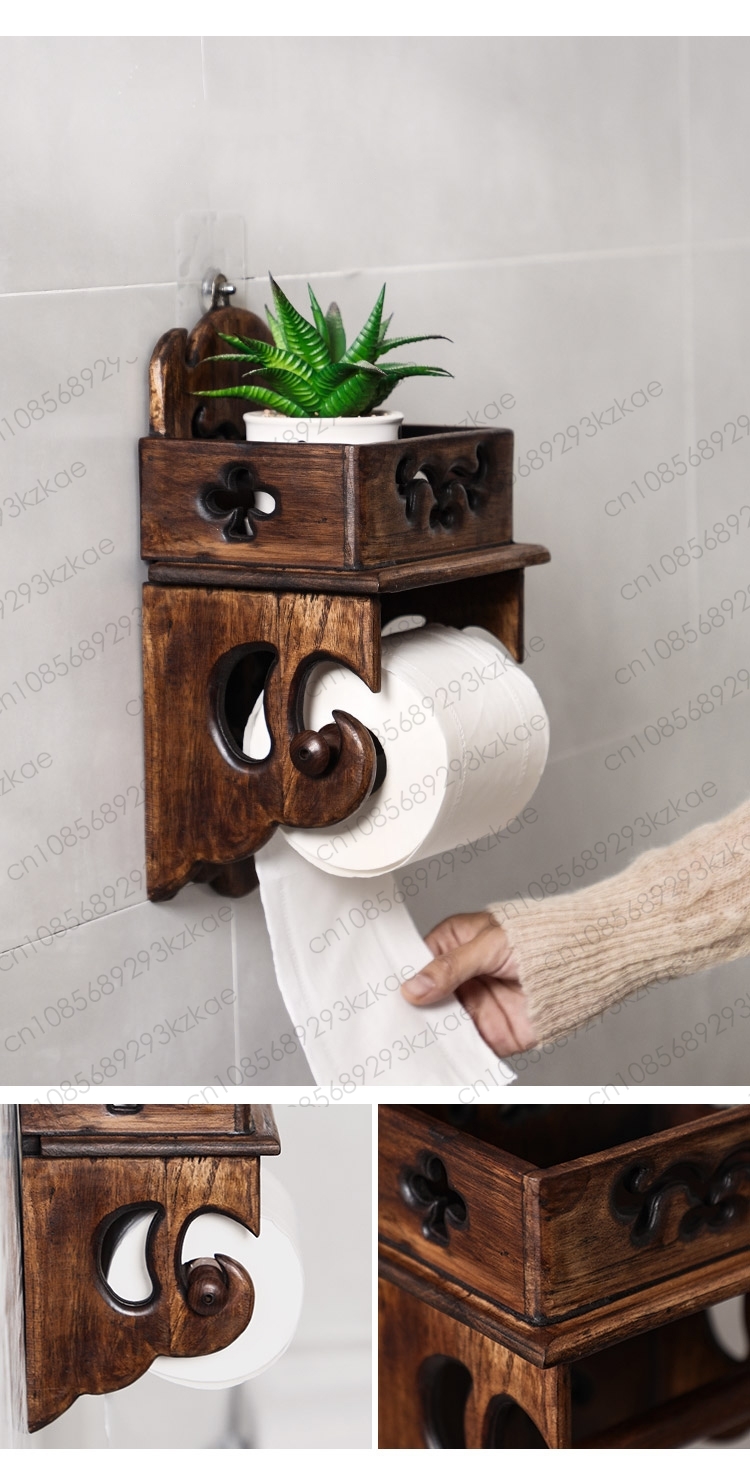 Wooden Paper Towel Holder Toil - Home Bathroom Paper Towel Holder review and price