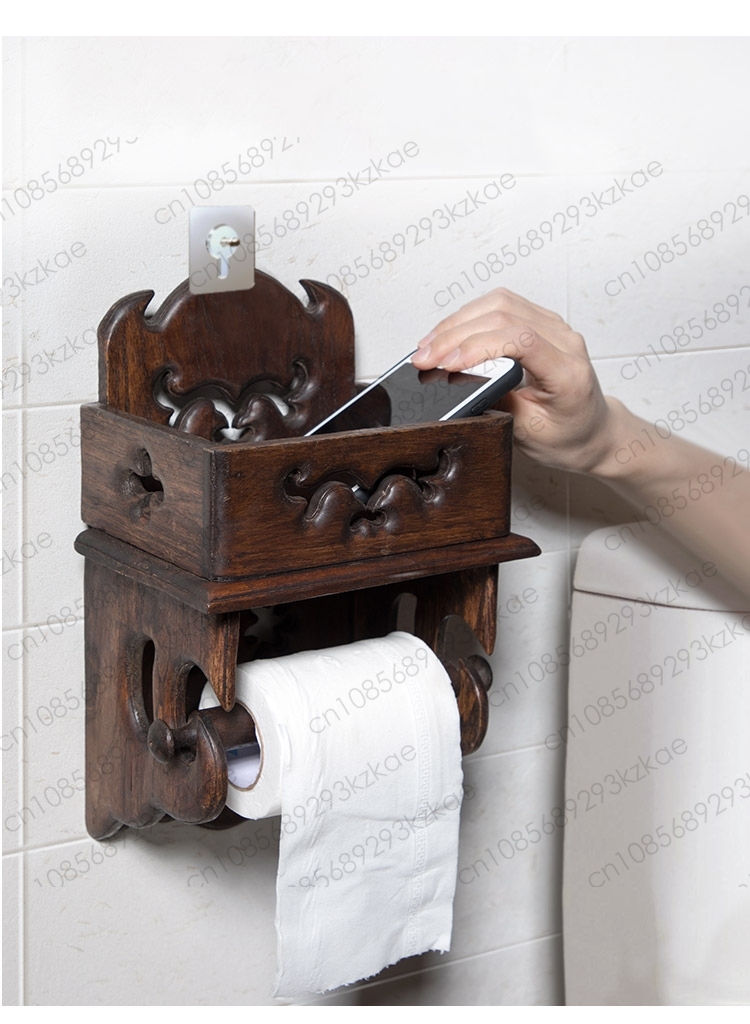 Wooden Paper Towel Holder Toil - Home Bathroom Paper Towel Holder review and price