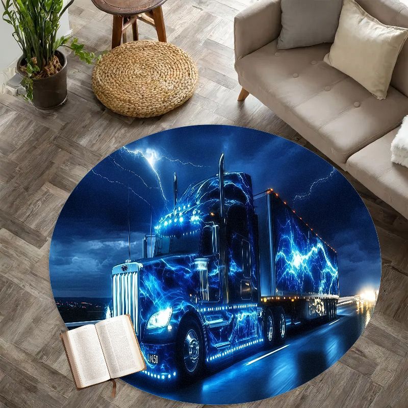 Electric truck night rug flann - Home Bathroom Scene review and price