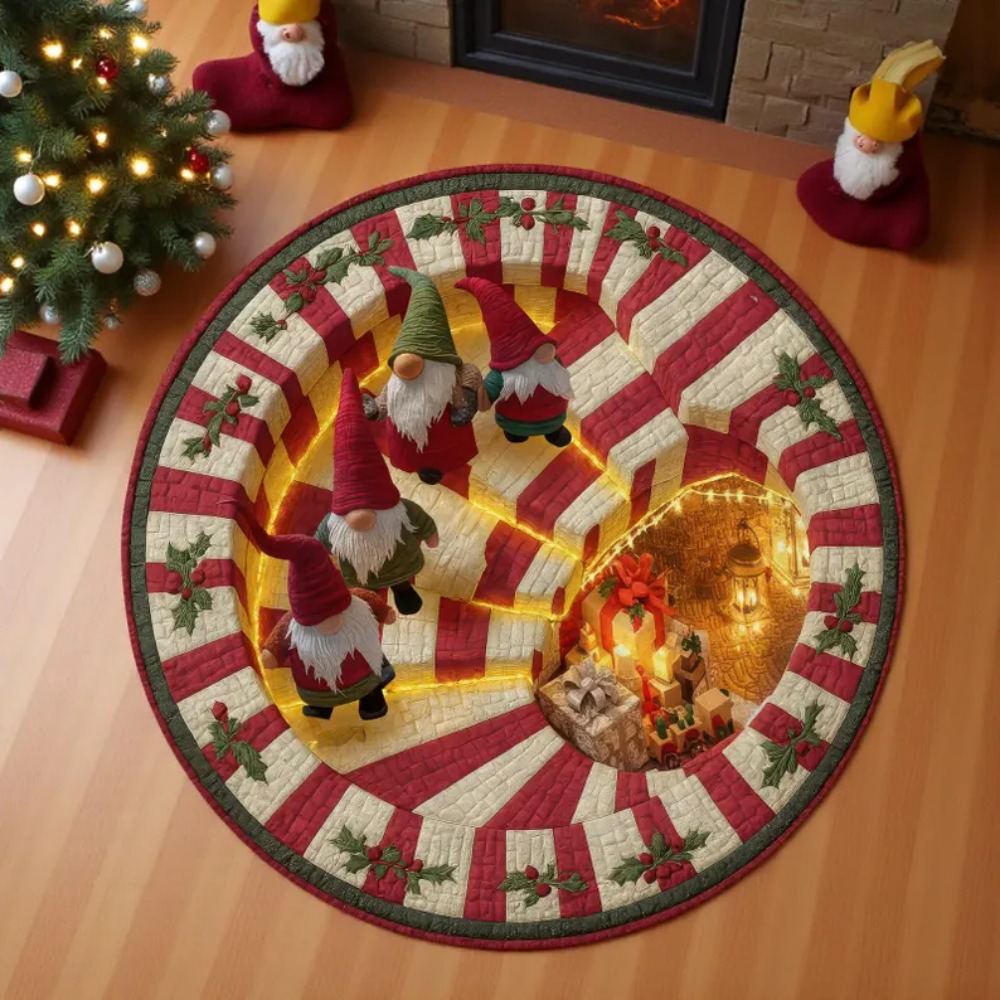 Christmas 3D Illusion Round Ca - Home Bathroom Scene review and price