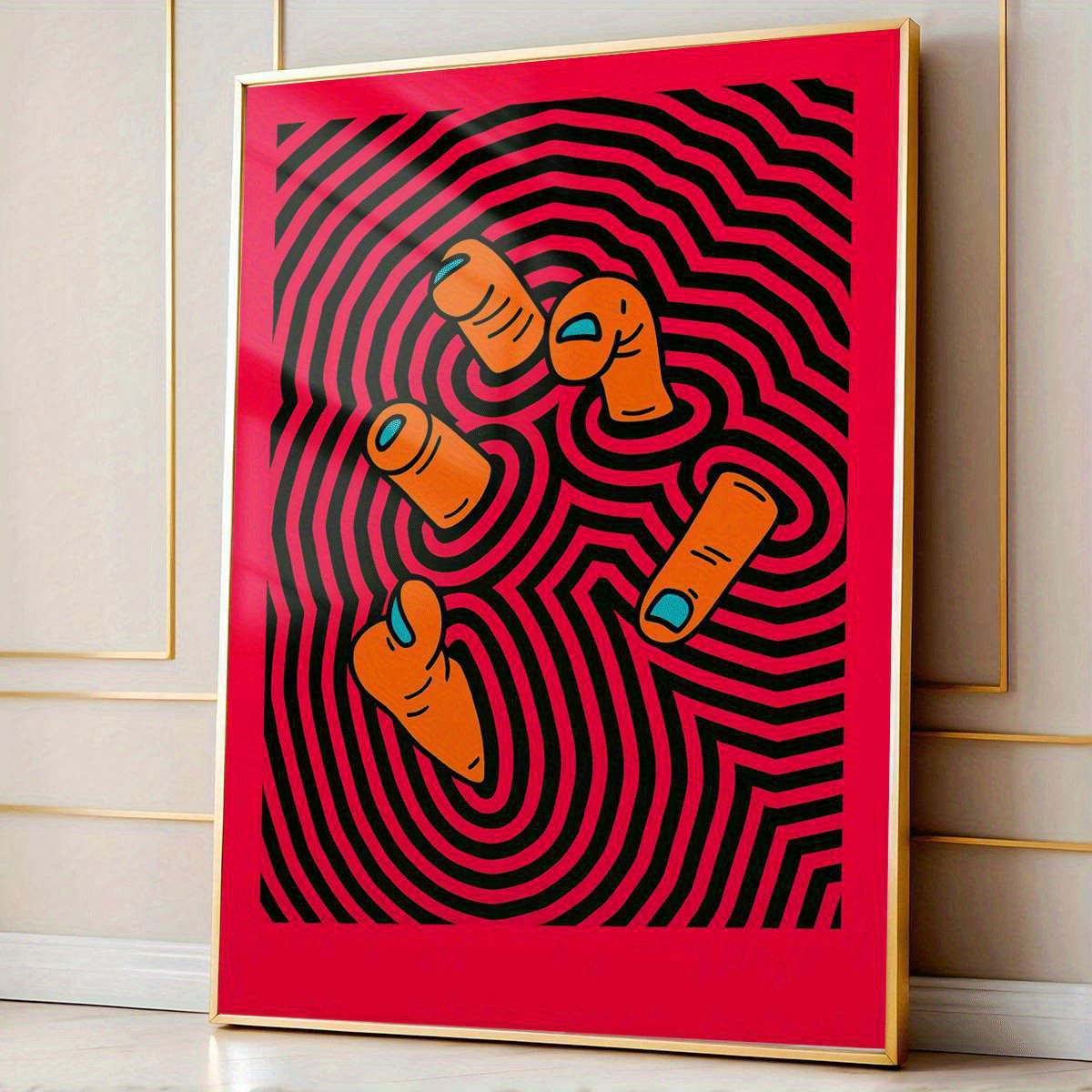 Modern Abstract Finger Art Pos - Home Bathroom Pictures review and price