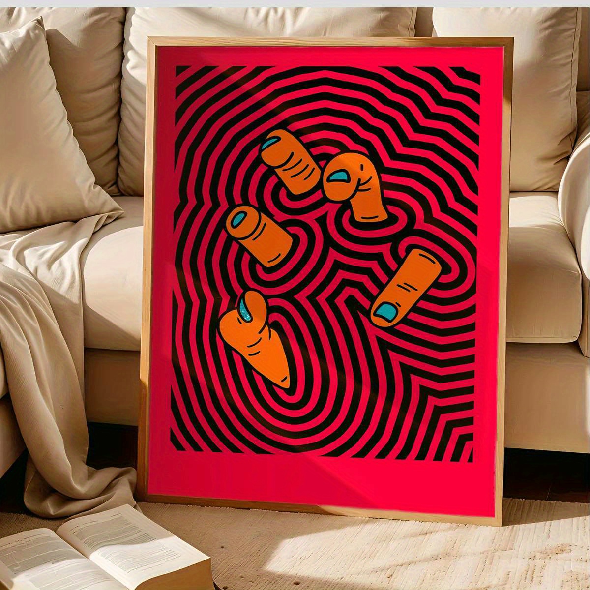 Modern Abstract Finger Art Pos - Home Bathroom Pictures review and price