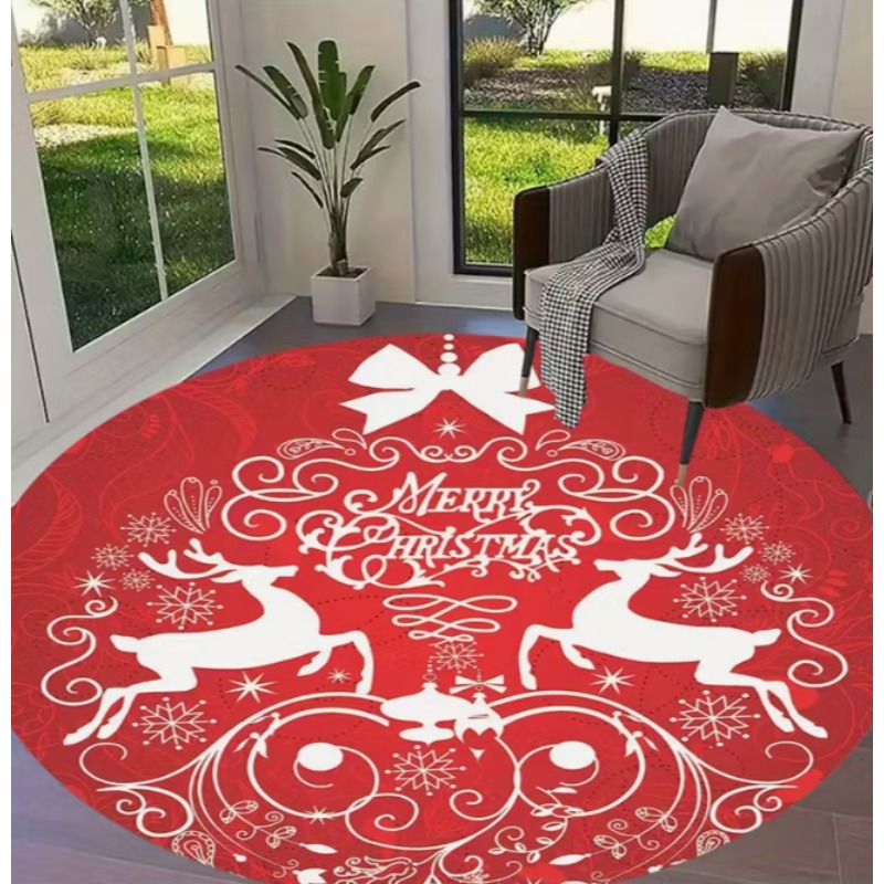 Christmas Themed carpet Santa  - Home Goods Bathroom Decor review and price