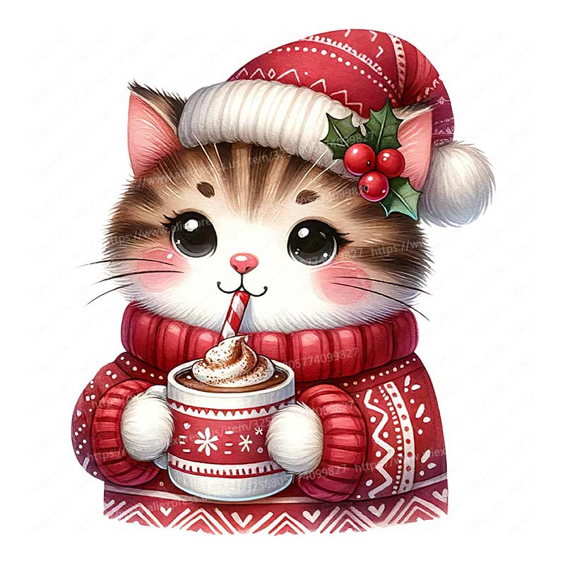 Christmas Cat Wall Sticker Bat - Home Bathroom Tiles Design review and price