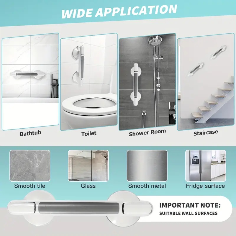 1Pc Elderly Safety Grab Bar -  - Home Bathroom Tiles Design review and price