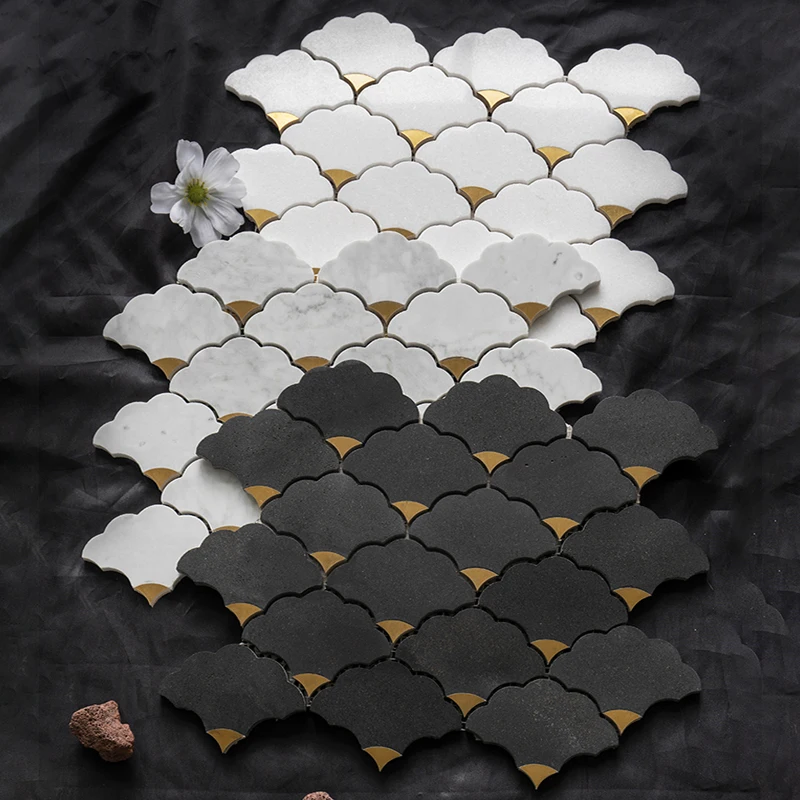 Natural stone water jet marble - Home Bathroom Tiles Design review and price