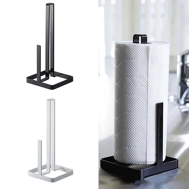 Kitchen Metal Roll Paper Holde - Home Bathroom Paper Towel Holder review and price