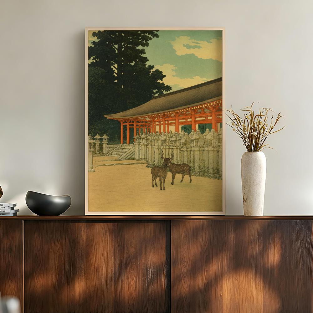 Vintage Japanese Temples Pagod - Home Bathroom Scene review and price