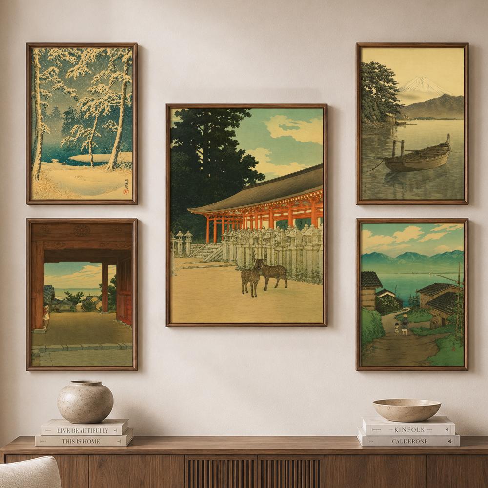 Vintage Japanese Temples Pagod - Home Bathroom Scene review and price