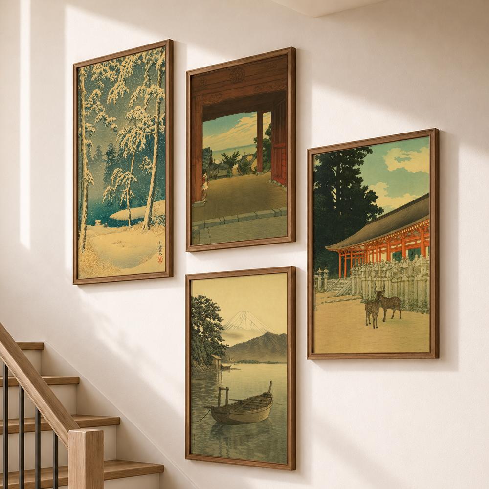 Vintage Japanese Temples Pagod - Home Bathroom Scene review and price